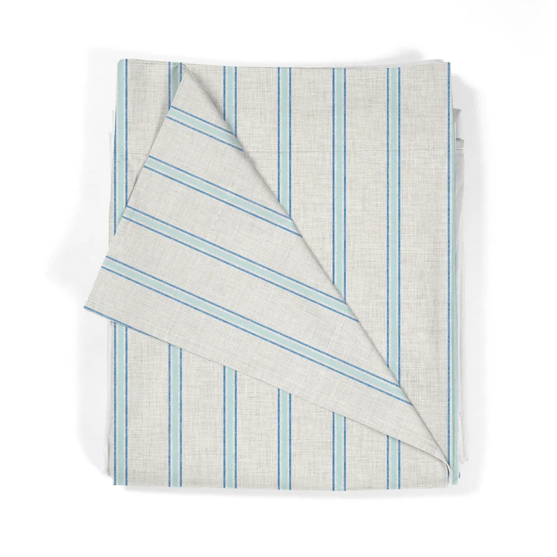 Juego Sábanas Estampadas Rayas Náutica Marino Agua