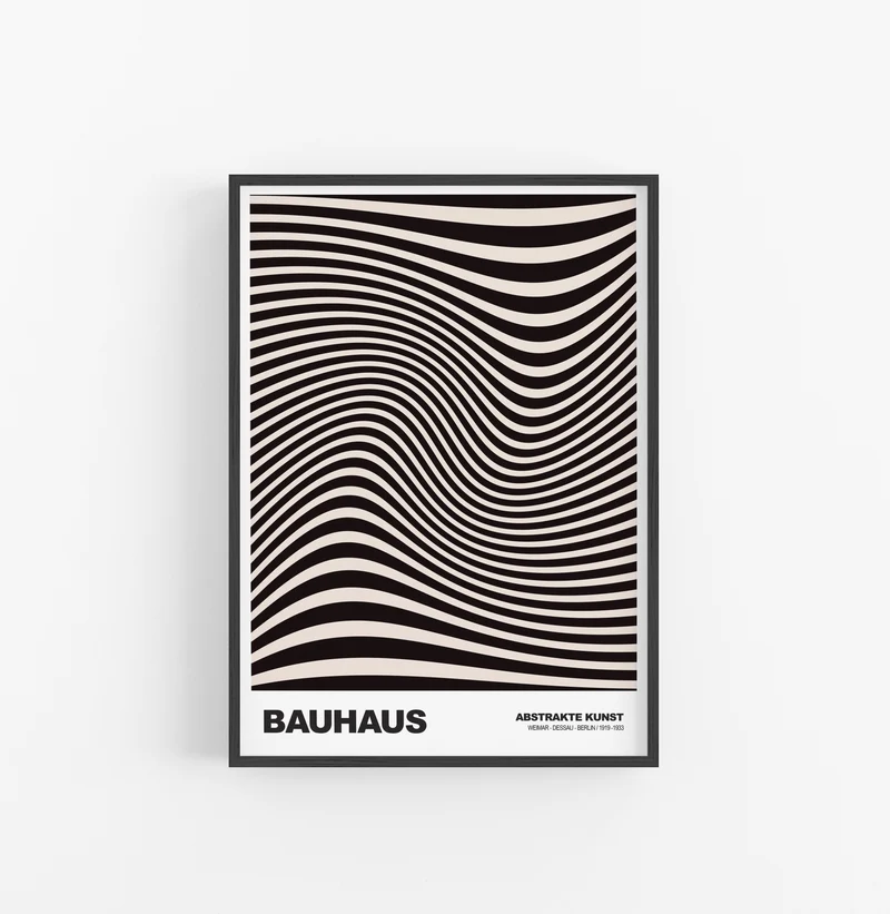 Cuadro Bauhaus Olas