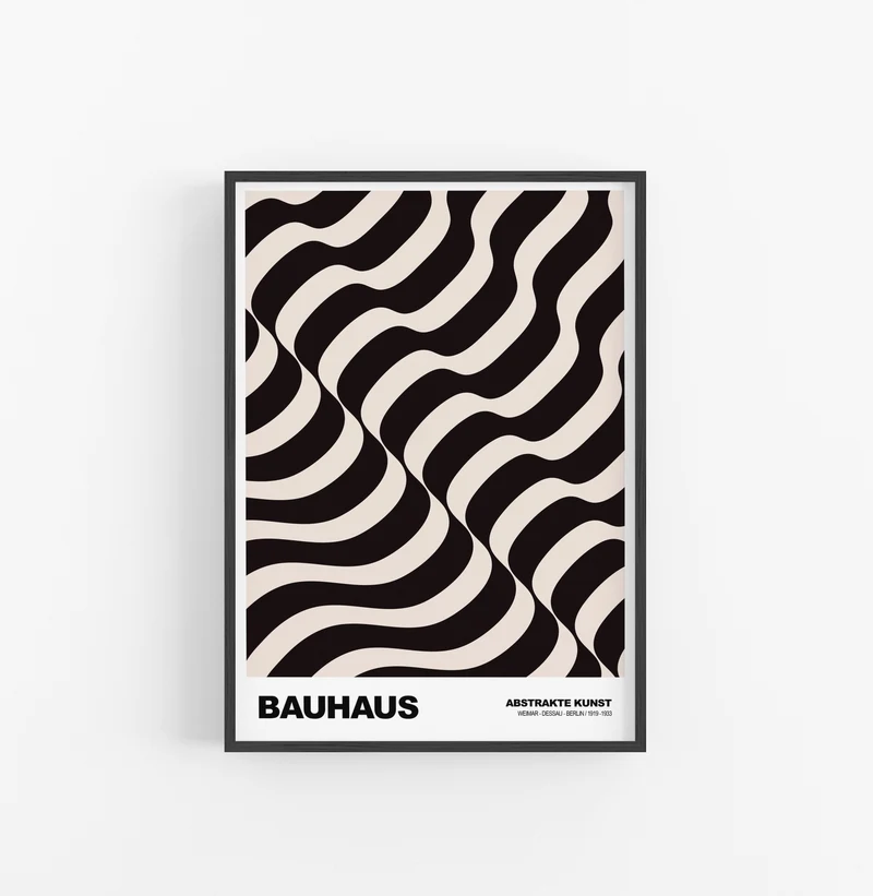 Cuadro Bauhaus Ondas