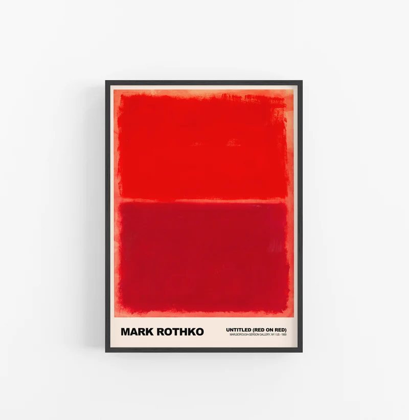 Cuadro Mark Rothko Untitled Red On Red