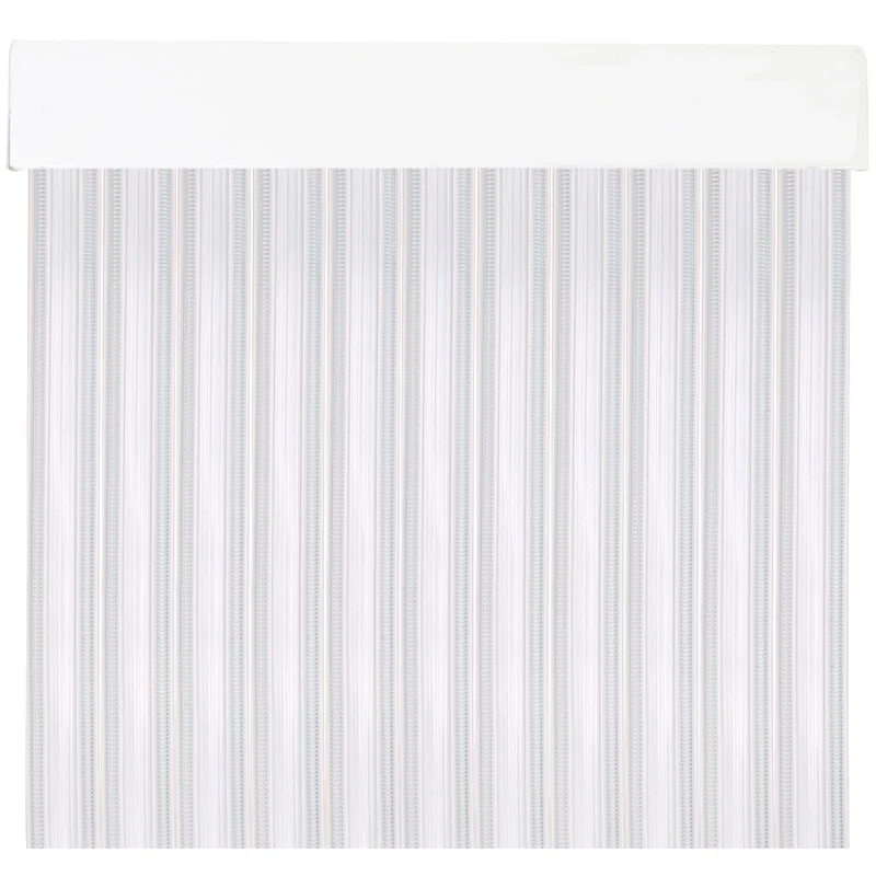 Cortinas para Interior o Exterior Modelo Kalia, PVC- Transparente+Filo Blanco K7