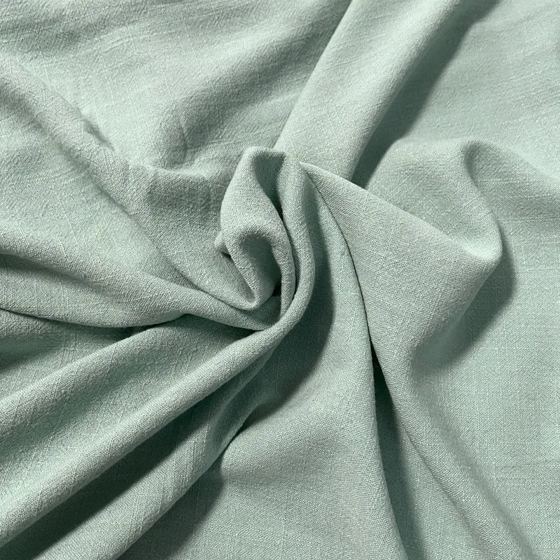 Tejido de Viscosa y Lino 230g/m² 1,35m ancho | Verde Água