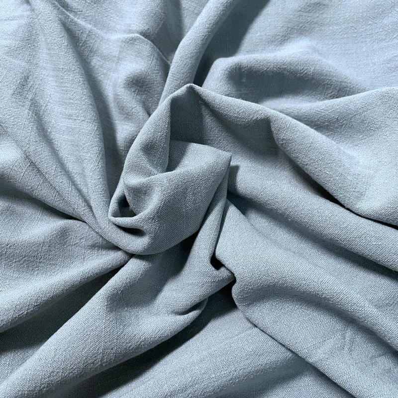 Tela de Viscosa y Lino 230g/m² 1.35m de ancho - Azul Bebé