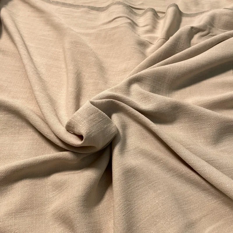 Tela de Viscosa y Lino 230g/m² 1.35m de ancho - Beige