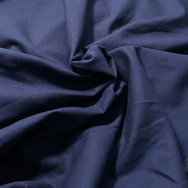 Tela de Mezcla de Lino 200g/m2 1.35m de Ancho | Azul marino