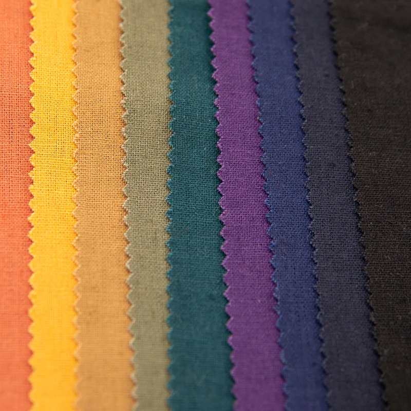 Tela de Mezcla de Lino 200g/m2 1.35m de Ancho | Azul marino