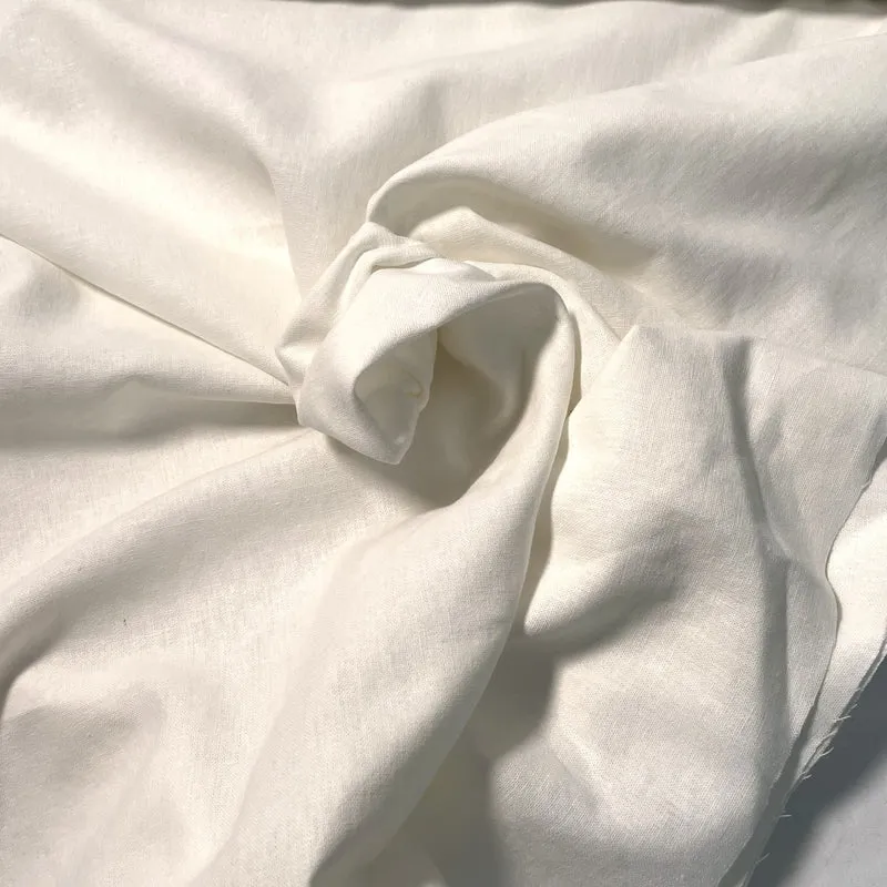 Tela de Mezcla de Lino 200g/m2 1.35m de Ancho | Perla