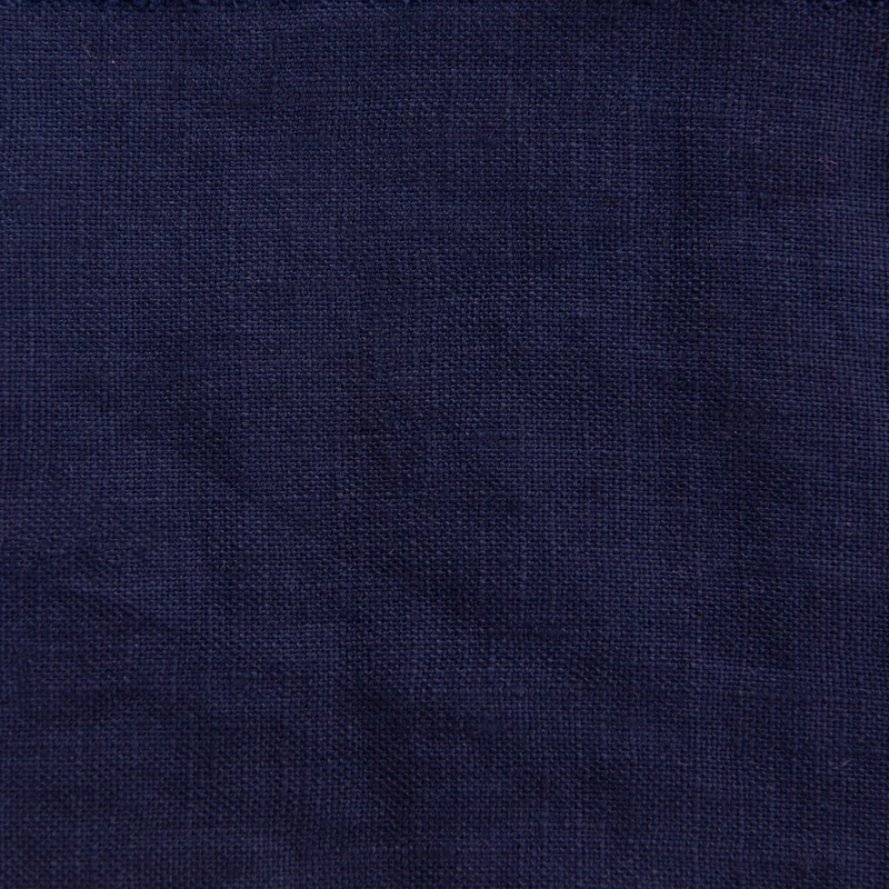 Tela de lino 100% 165 g/m² 1.3 metros de ancho - Azul Marino