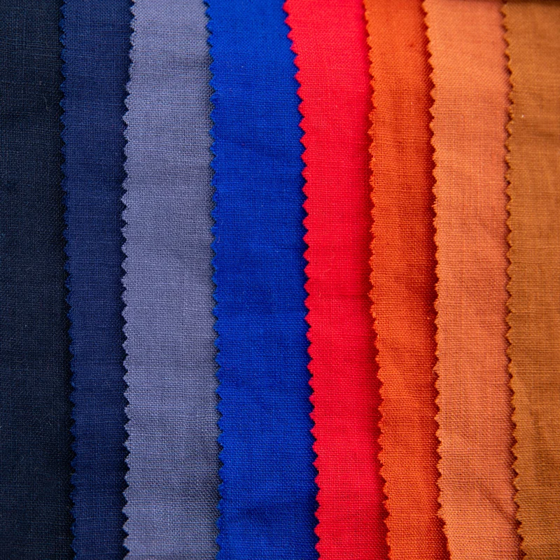 Tela de lino 100% 165 g/m² 1.3 metros de ancho - Azul Marino