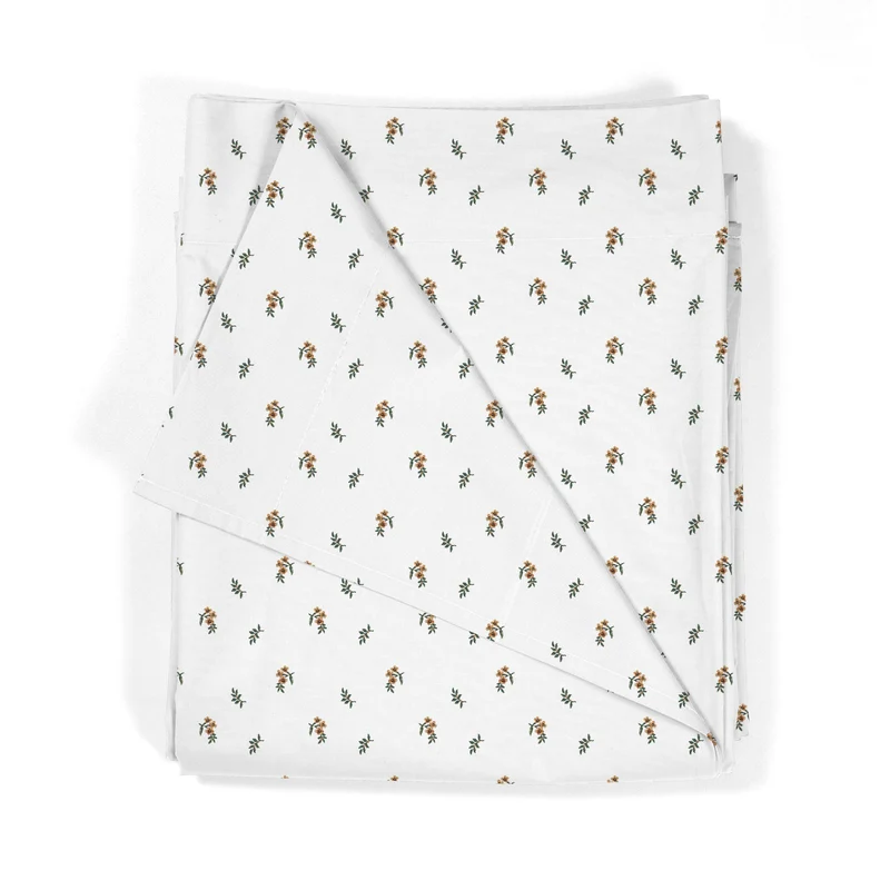 Juego Sábanas Infantil Estampadas Flor Amarilla