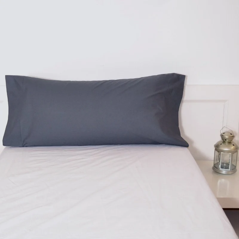 Funda almohada gris plomo 24 basic