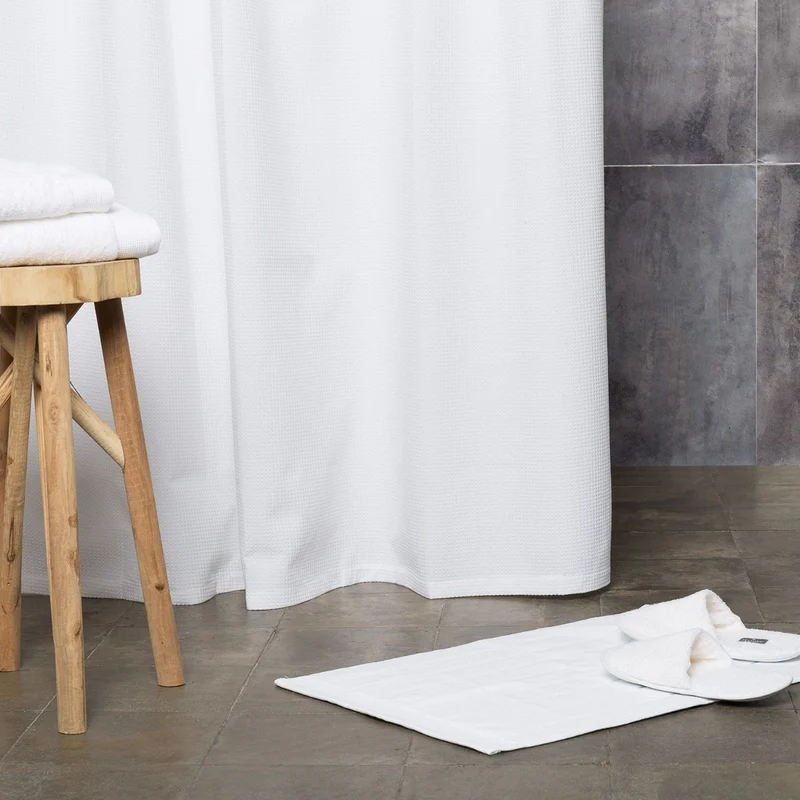 Cortina de baño efecto panal Fedra