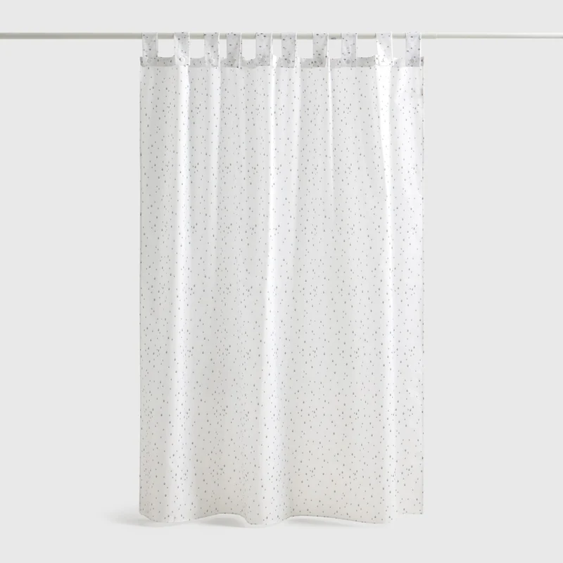 Cortina de baño estampado gotas Yubi