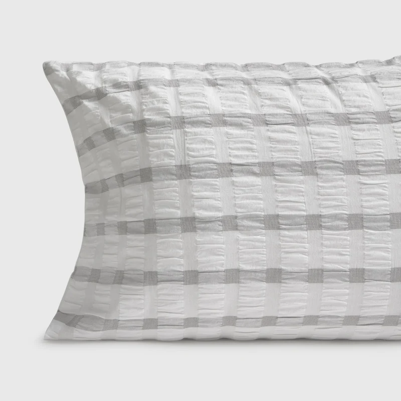 Funda de almohada algodón hilos tintos Element