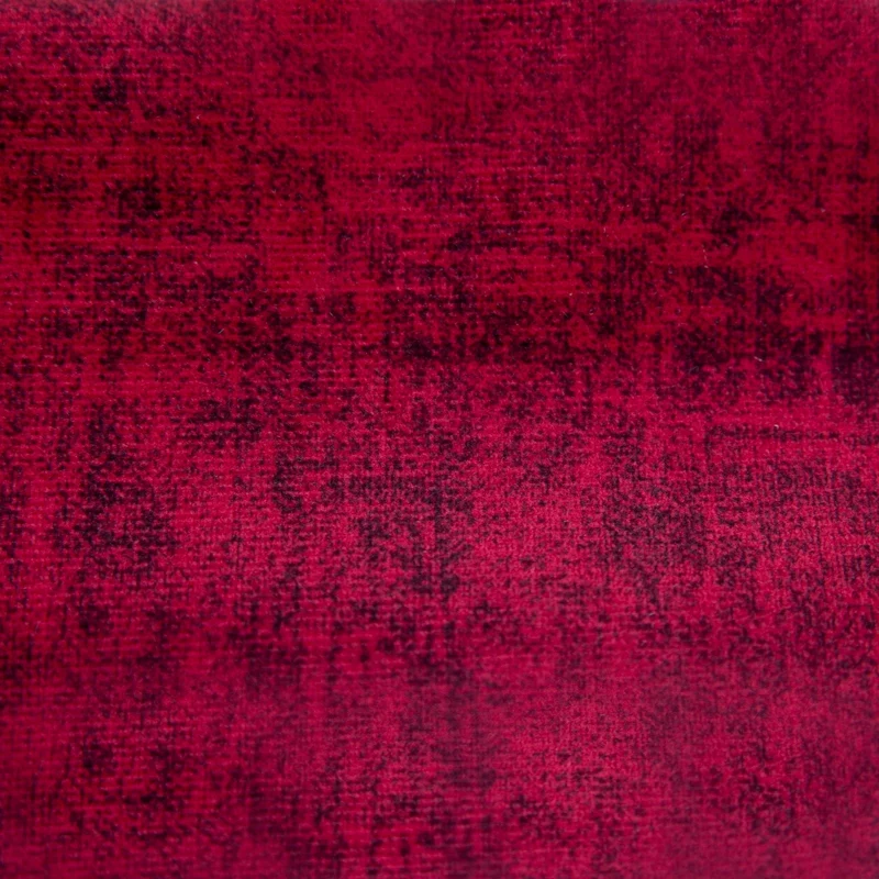 Tela de terciopelo rayado para tapicería - Fana - Rojo