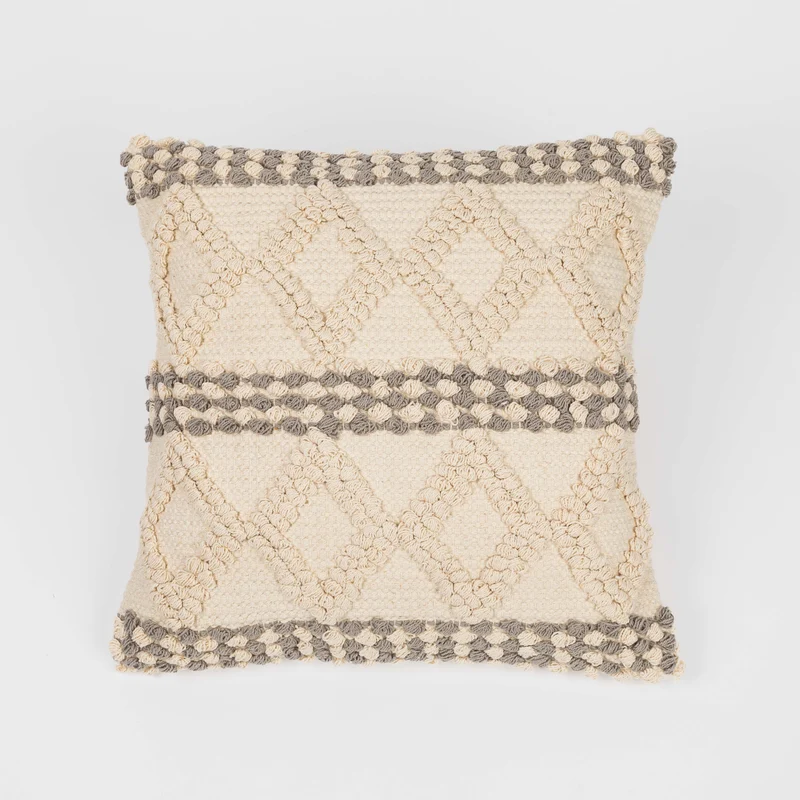Cojín cuadrante algodón Basette 45x45 - funda + relleno