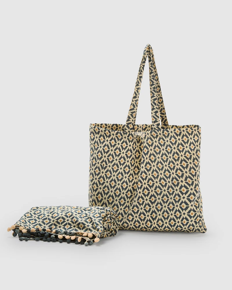 Pack bolso + toalla pareo waterloo azul