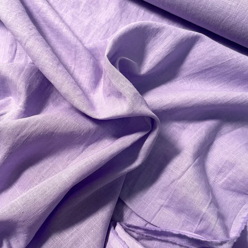 Tela de lino 100% 165 g/m² 1.3 metros de ancho - Lila