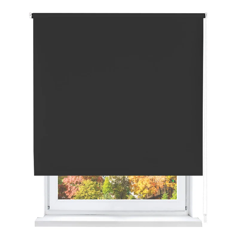 Estor enrollable opaco- Negro