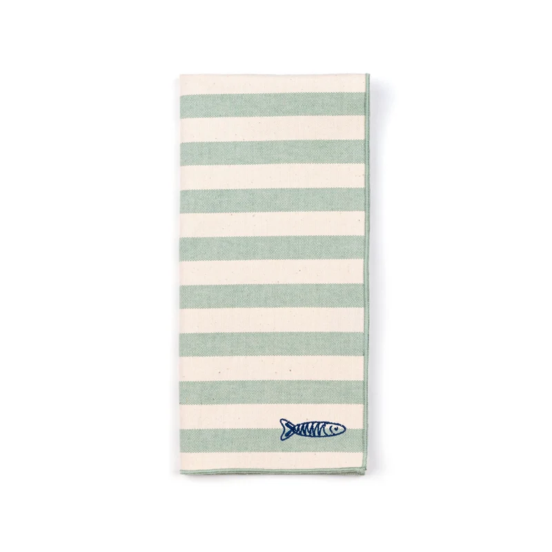 Roupa de mesa Barra, em algodão, com motivos inspirados em Portugal bordados