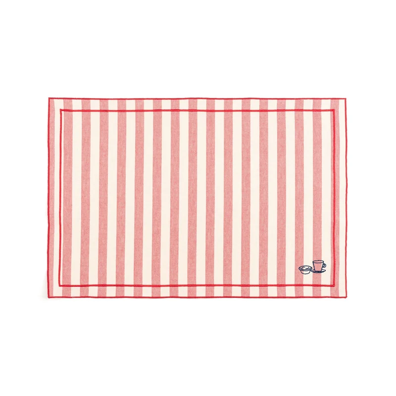 Roupa de mesa Barra, em algodão, com motivos inspirados em Portugal bordados