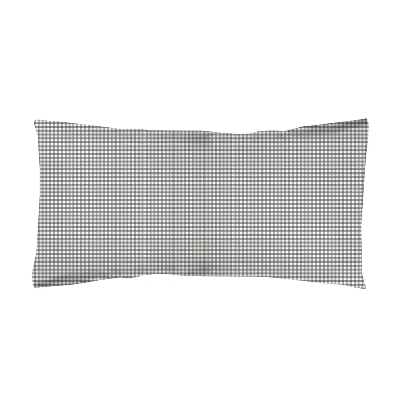 Funda almohada estampada Vichy Gris