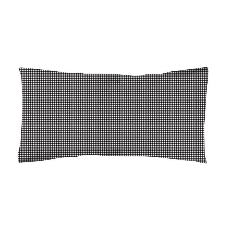 Funda almohada estampada Infantil Vichy Negro