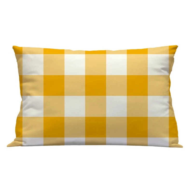 Funda cuadrante vichy L Amarillo