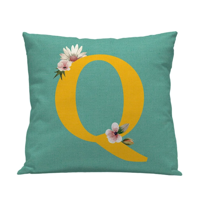 Funda cojín Infantil Letra Q