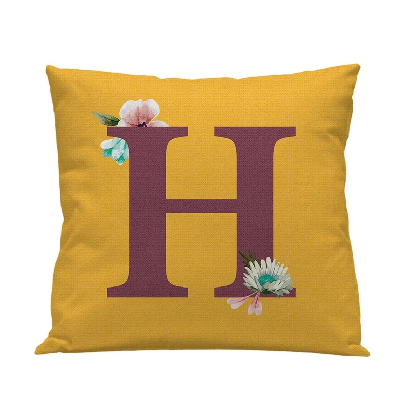 Funda cojín Infantil Letra H