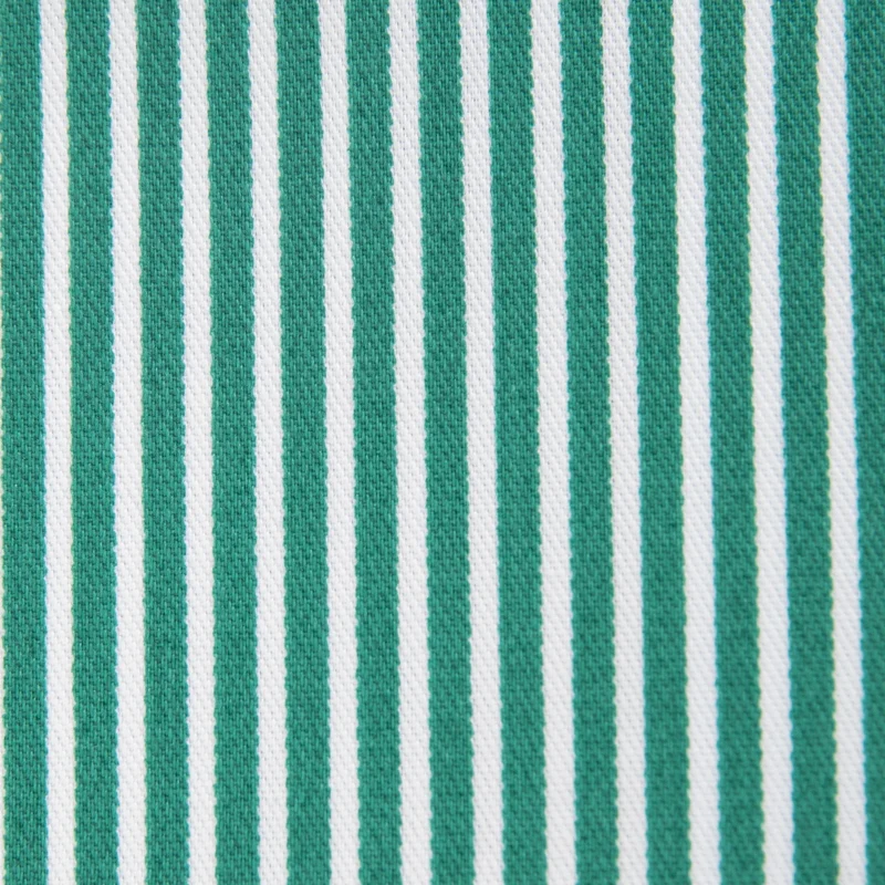 Tela de Sarga a Rayas Blancas 200g/m2 | Verde