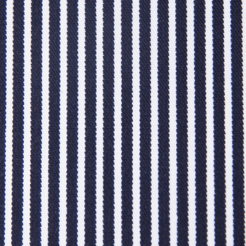 Tela de Sarga a Rayas Blancas 200g/m2 | Azul marino