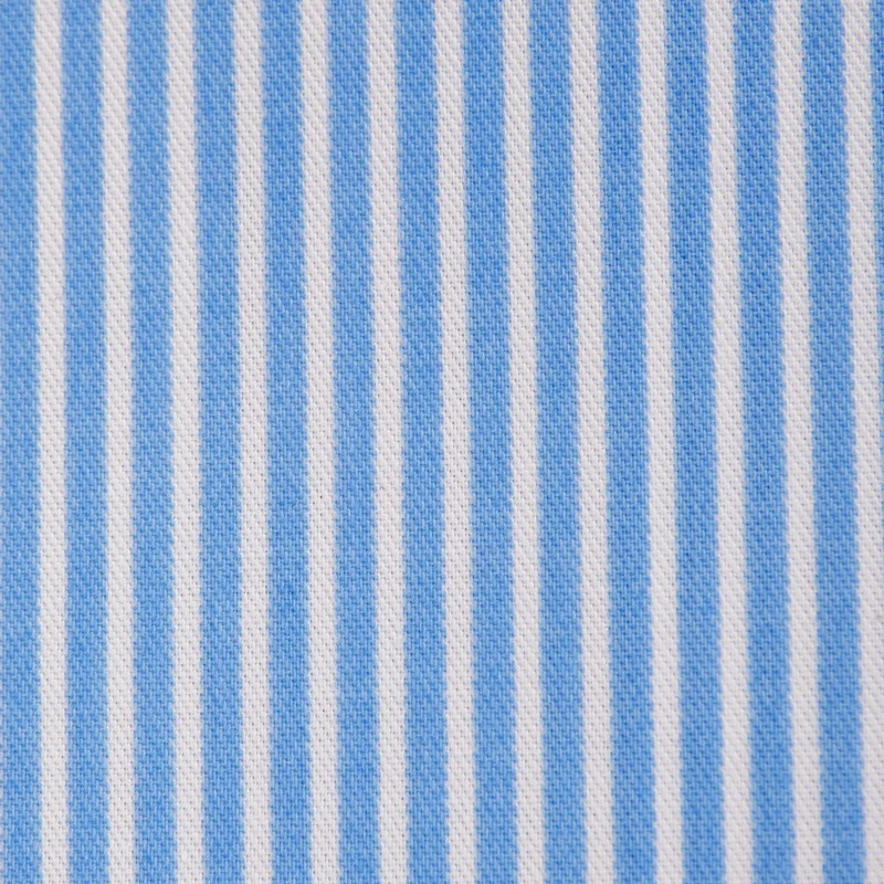 Tela de Sarga a Rayas Blancas 200g/m2 | Azul claro
