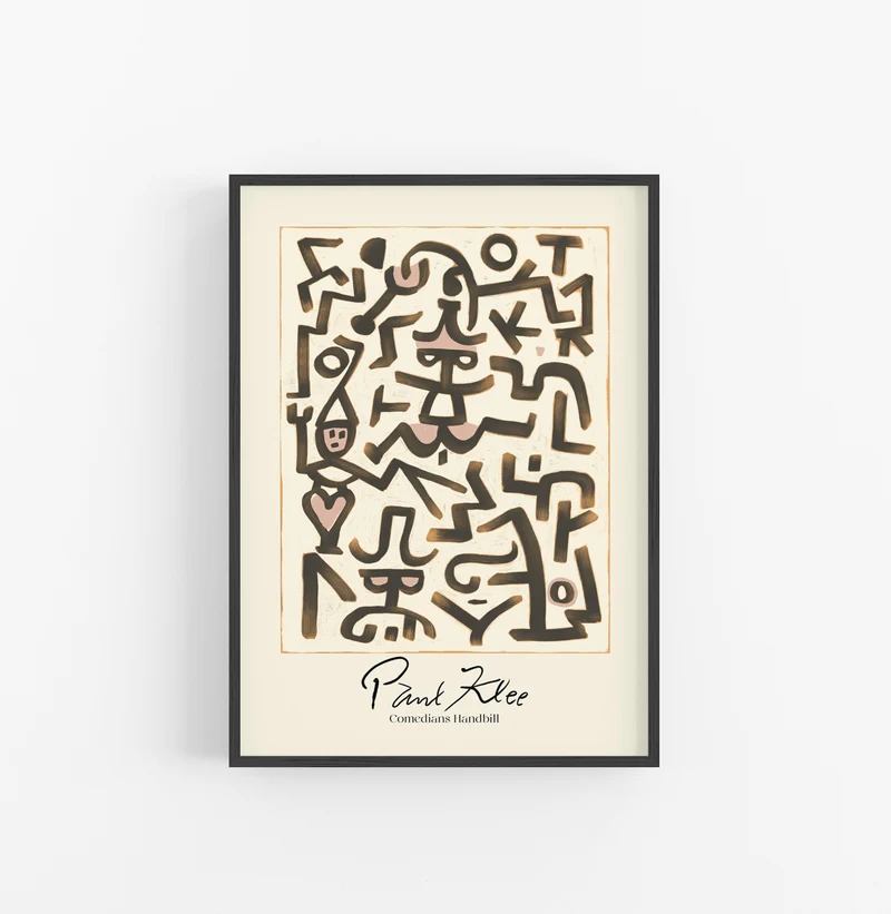 Cuadro Paul Klee Comedians Handbill