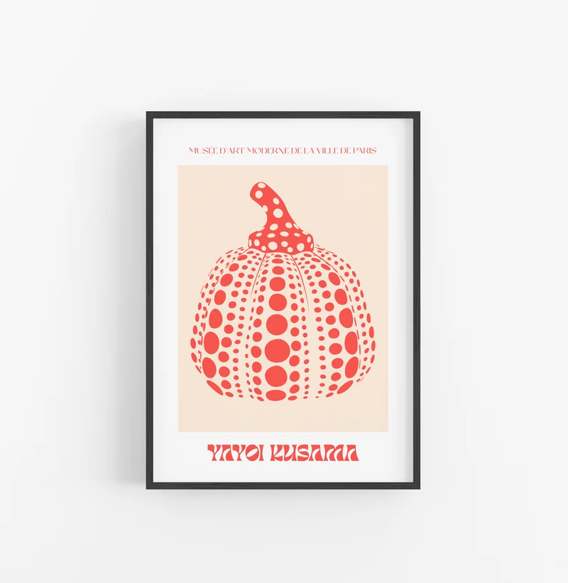Cuadro Yayoi Kusama Calabazas