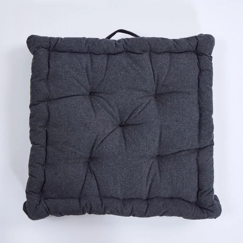 Cojín de suelo cotton carbón