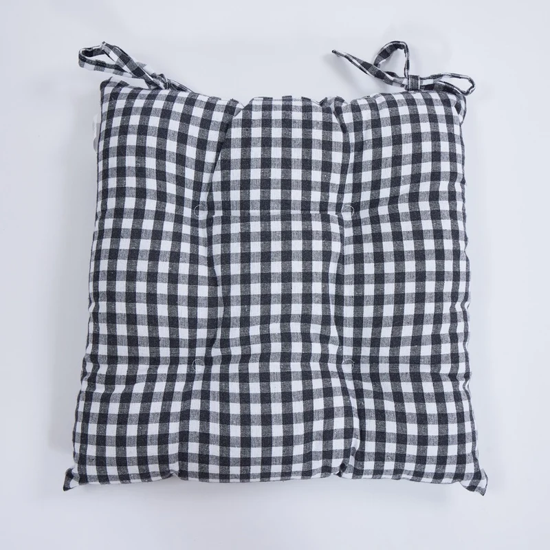 Tapeta silla cotton cuadro vichy carbón
