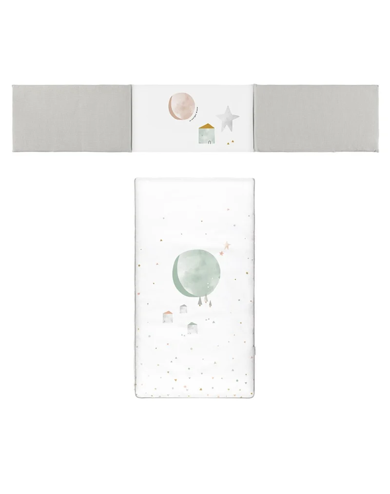 Colcha + protector cuna - MOON