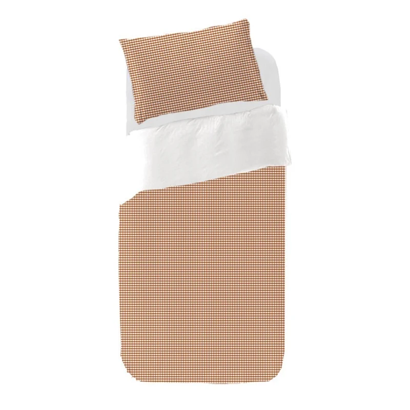 Funda nórdica Infantil Vichy Marrón