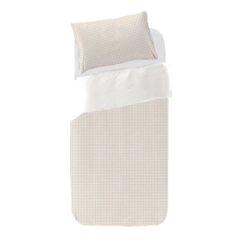 Funda nórdica Infantil Vichy Beige