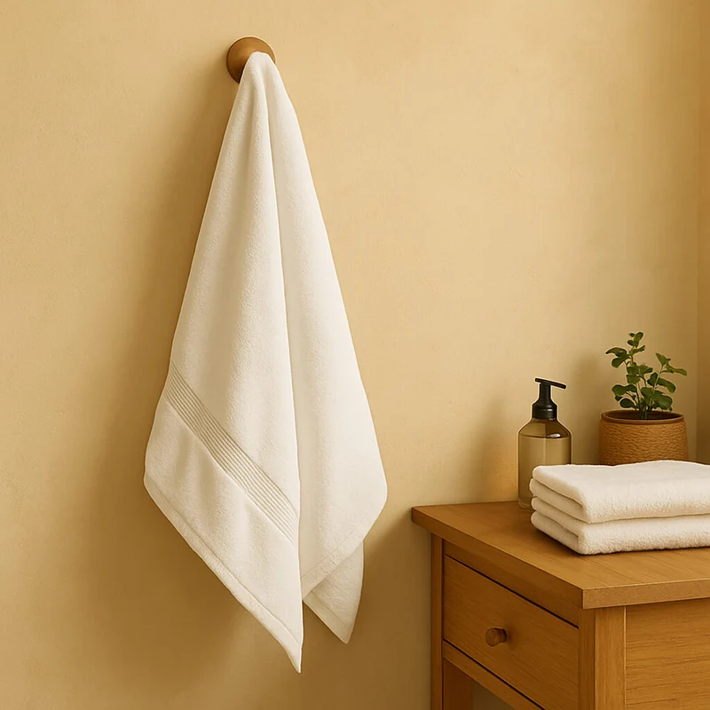 Toalla Zero Twist 100% Algodón Blanca – 600 g/m², extra suave y absorbente