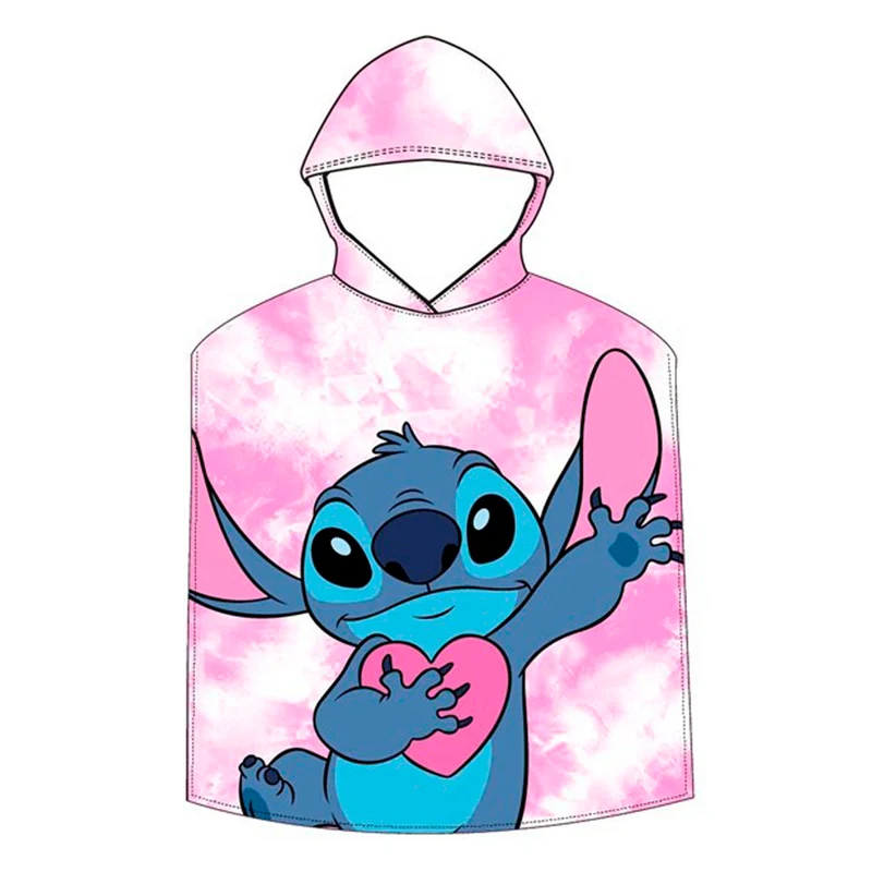 Poncho baño infantil microfibra lilo & stich 1540