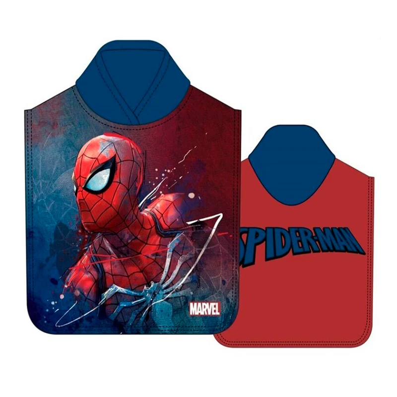 Poncho baño infantil microfibra spiderman 1223