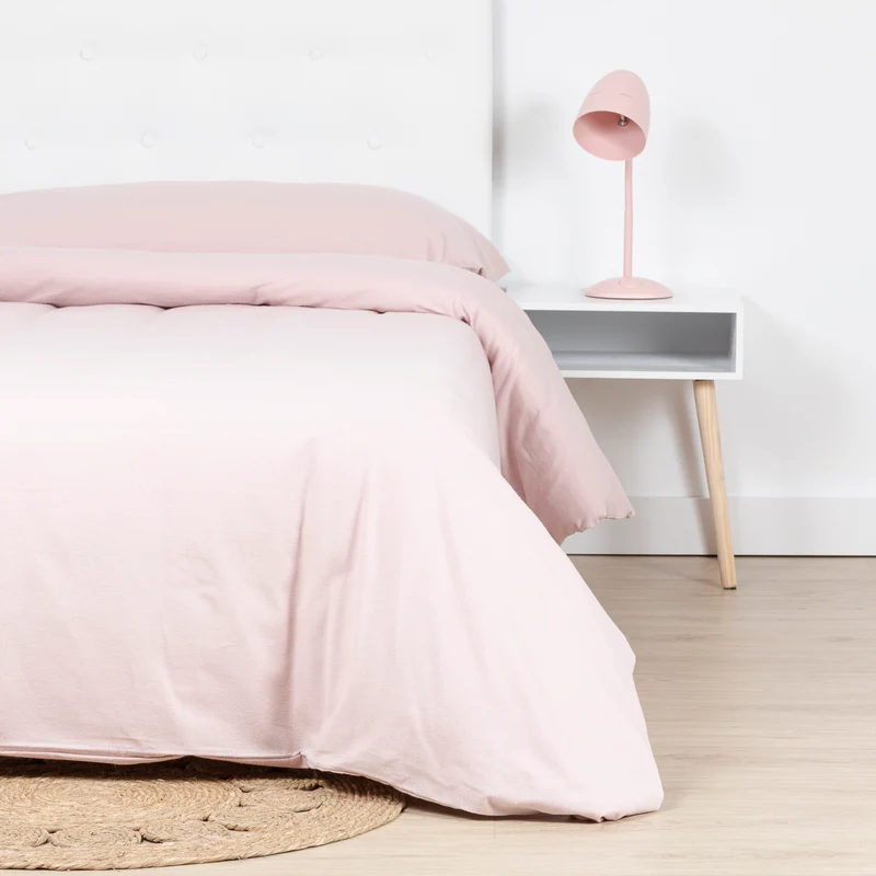Funda Nórdica Franela Solid Rosa