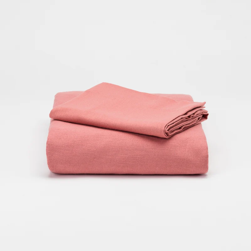 Funda Nórdica Franela Solid Rosa Marsala