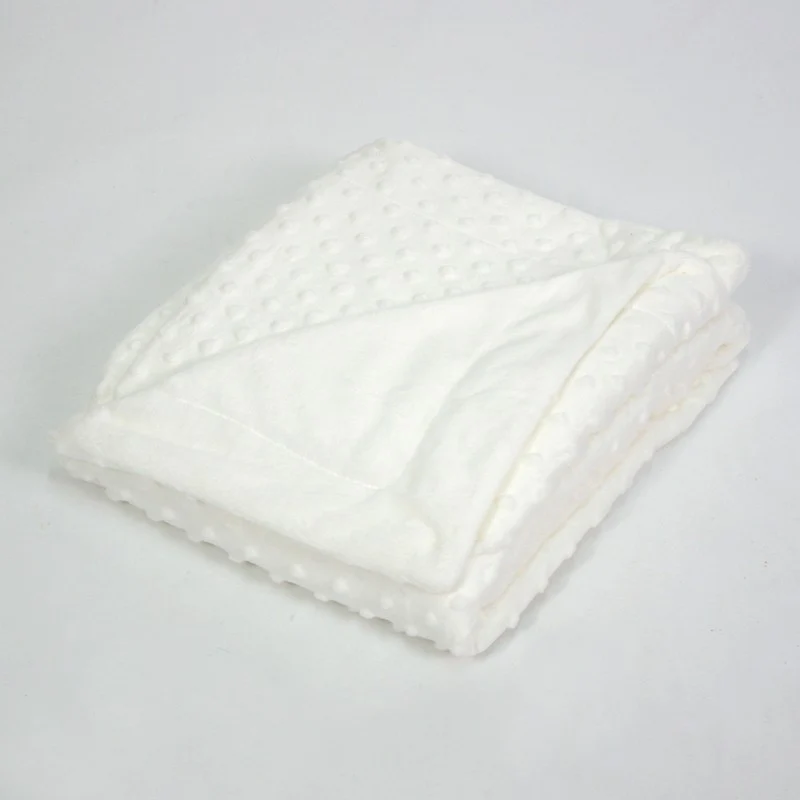 Manta bebé bubbles blanco