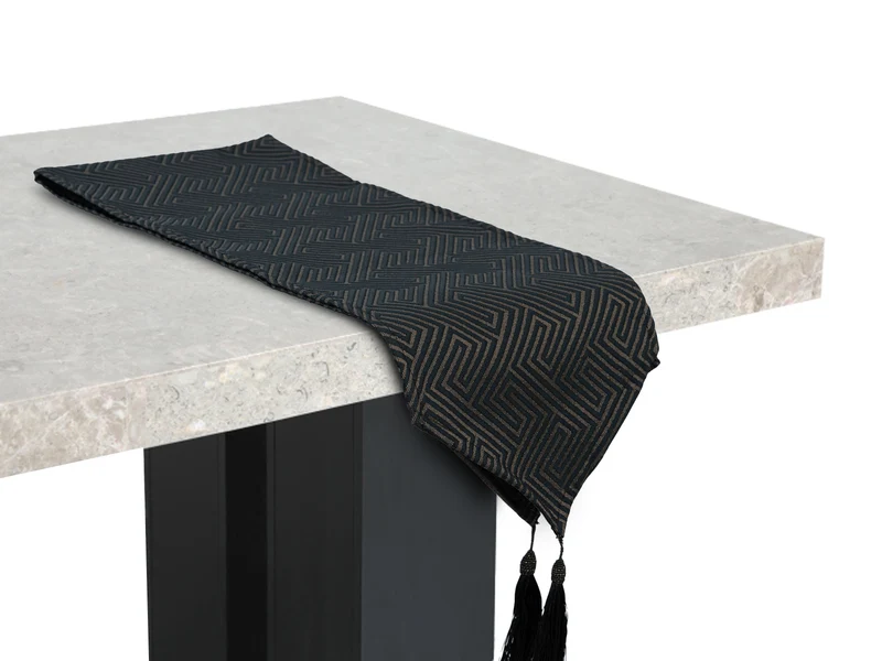 Camino De Mesa Luxury Negro