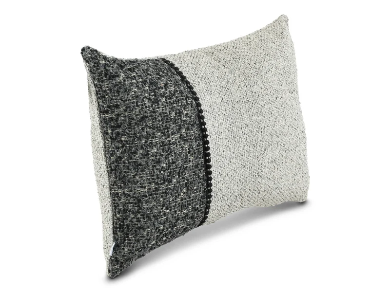 Cojin Glam Gris Lumbar