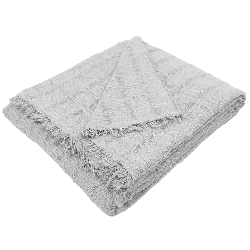 Colcha multiusos, plaid - Liso Gris