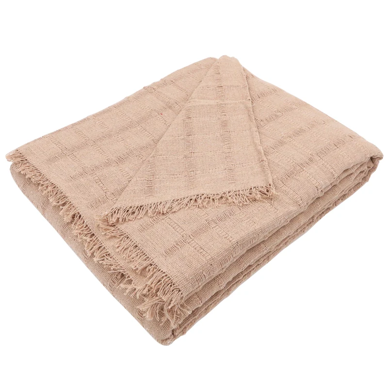 Colcha multiusos, plaid - Liso Camel